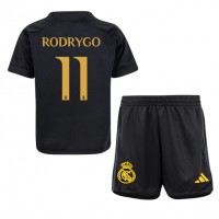 Real Madrid Rodrygo Goes #11 Tredje Dräkt Barn 2023-24 Kortärmad (+ Korta byxor)